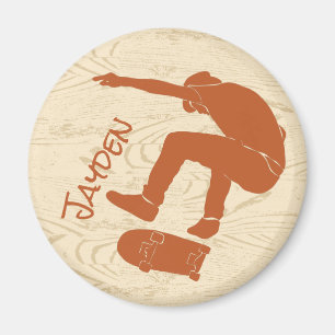Skateboarders skateboardationsgrafik magnet