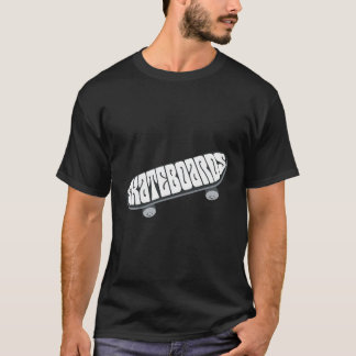 Skateboarderskivor Skattbordläggningsskat T Shirt