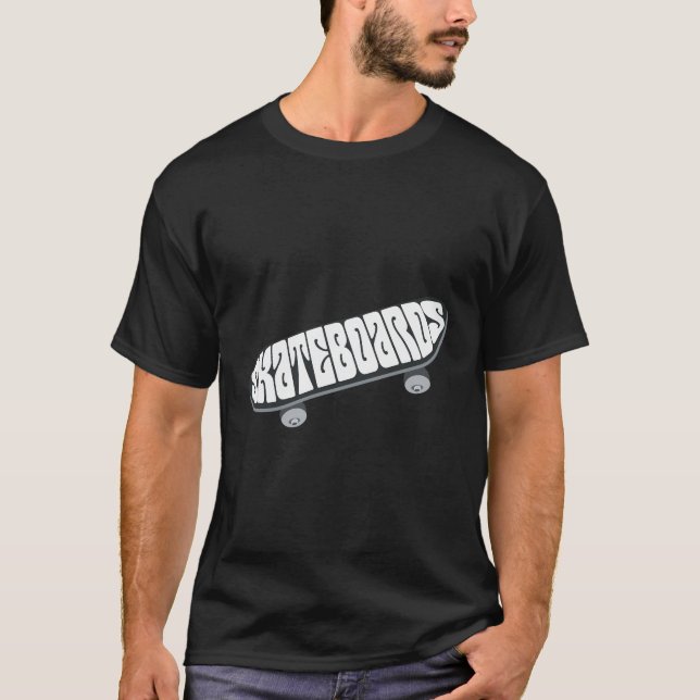 Skateboarderskivor Skattbordläggningsskat T Shirt (Framsida)