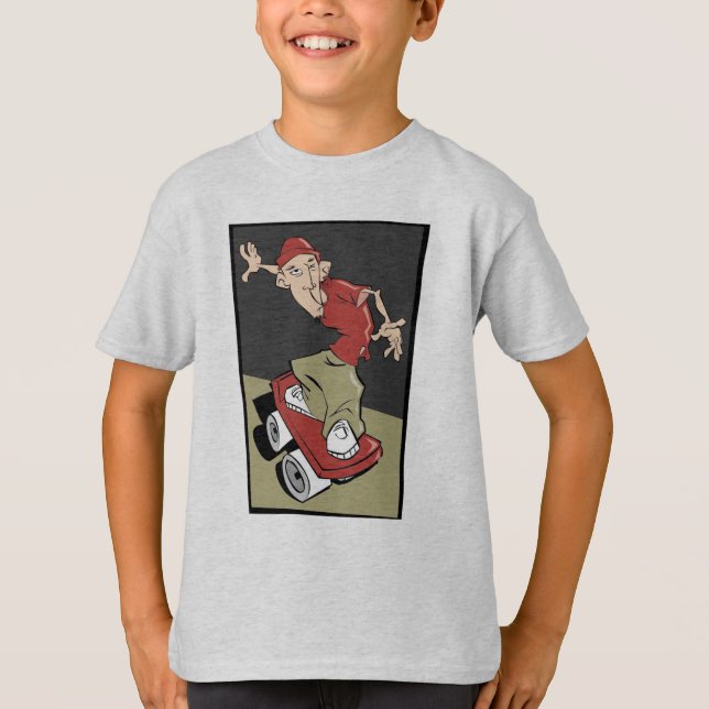 Skateboardert-skjorta T Shirt (Framsida)