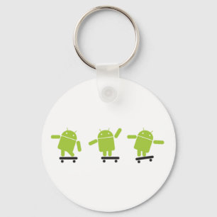 Skateboarding Android Nyckelring