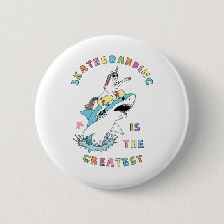 Skateboarding är den Underbarare Unicorn Riding Un Knapp