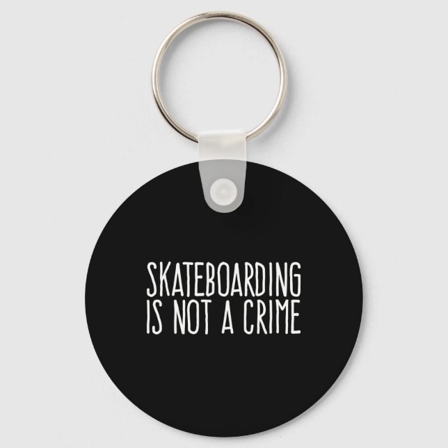 Skateboarding är inte ett brott Skating Extreme Sp Nyckelring (Framsida)
