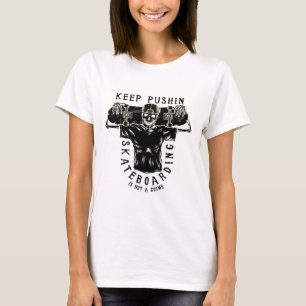 Skateboarding är inte ett brott-Skeleton Skater Re T Shirt