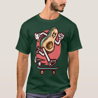 Skateboarding Avocado foodies Classic TShirt T Shirt