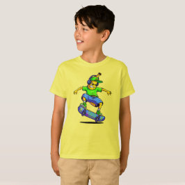 Skateboarding Banana Tecknade figurer Design T Shirt