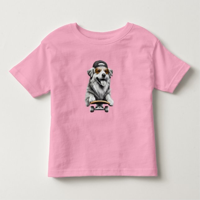 Skateboarding Beast T-Shirt (Framsida)