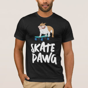 SKATEBOARDING BULL DOG SKATE DAWG T-SHIRTS TETS