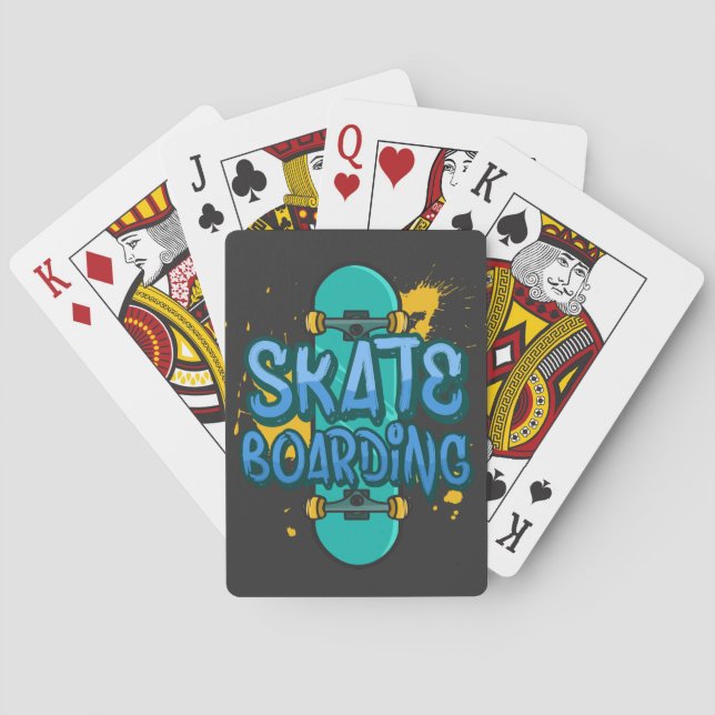 Skateboarding Casinokort (Baksidan)