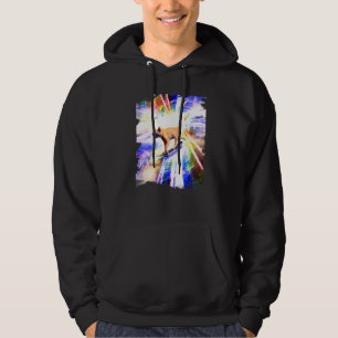 Skateboarding Cat Kitten Skitten Skating Trippy Sk Hoodie