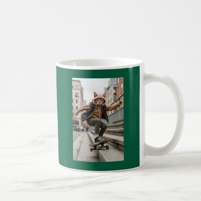 Skateboarding Coola Pet Art Kaffemugg (Höger)