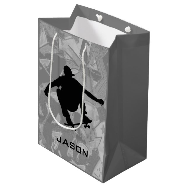 Skateboarding Design Gift-flagga (Framsidan Vinklad)
