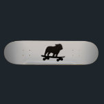 Skateboarding engelsk hund för mini skateboard bräda 18,5 cm<br><div class="desc">Engelsk bulldoggSilhouette för kall Skateboarding. Denna totalt fyllde på med bränsle skaterhund är på flyttningen. En enorm skateboard för hund älskaremänniskor och skaterhundar. Kontrollera ut Jenns klottervärlden för denna roliga hund design på mer produkter som gör söta gåvor.</div>