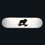 Skateboarding engelsk hund för old school skateboard bräda 21,6 cm<br><div class="desc">Engelsk bulldoggSilhouette för kall Skateboarding. Denna totalt fyllde på med bränsle skaterhund är på flyttningen. En enorm skateboard för hund älskaremänniskor och skaterhundar. Kontrollera ut Jenns klottervärlden för denna roliga hund design på mer produkter som gör söta gåvor.</div>