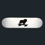 Skateboarding engelsk hund för old school skateboard bräda 21,6 cm<br><div class="desc">Engelsk bulldoggSilhouette för kall Skateboarding. Denna totalt fyllde på med bränsle skaterhund är på flyttningen. En enorm skateboard för hund älskaremänniskor och skaterhundar. Kontrollera ut Jenns klottervärlden för denna roliga hund design på mer produkter som gör söta gåvor.</div>