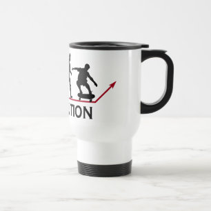 Skateboarding evolutionmugg resemugg