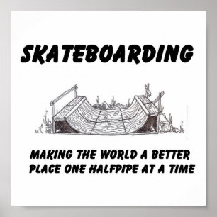 skateboarding filosofi poster