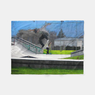Skateboarding Fool Fleecefilt