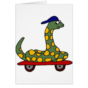Skateboarding för BRBoaConstrictor Hälsningskort