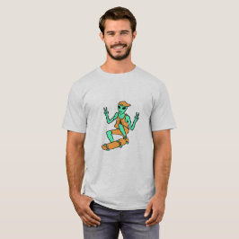 Skateboarding främmande utslagsplats tee shirt