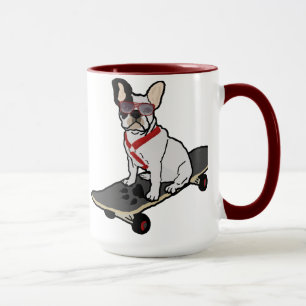 Skateboarding fransk bulldoggmugg mugg