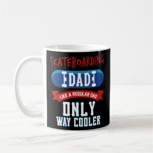 Skateboarding gåva för fars dag för pappakaffem kaffemugg