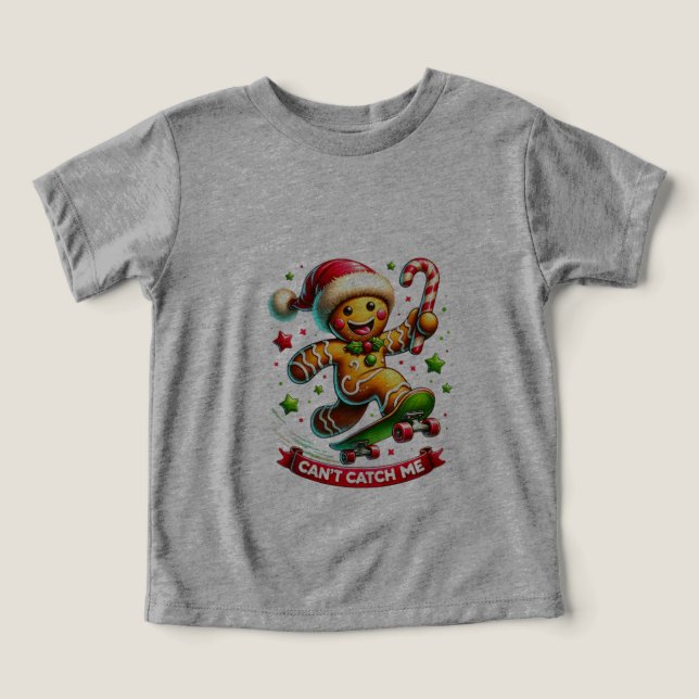Skateboarding Gingerbröd Joy T Shirt (Design Framsida)