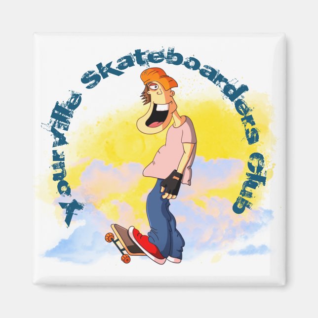 Skateboarding Guy Magnet (Framsidan)