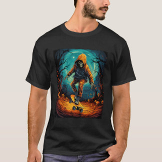 Skateboarding Halloween T Shirt
