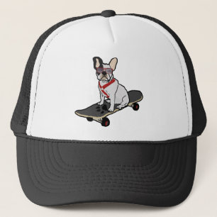 Skateboarding hatt för fransk bulldogg truckerkeps