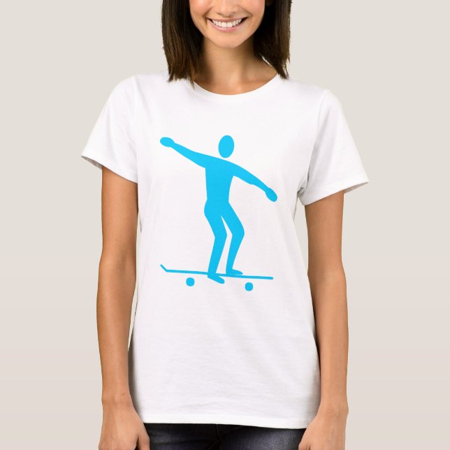 Skateboarding - Himlar Blue Tee Shirt (Framsida)
