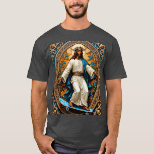 Skateboarding Jesus Helig Stil Tee