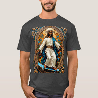 Skateboarding Jesus Helig Stil Tee