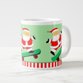 Skateboarding jul Helgdag Gift Jumbo Mugg