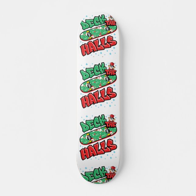Skateboarding jul Skateboard Deck of the Halls (Framsida)