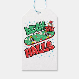 Skateboarding jul Skateboard Deck of the Halls Presentetikett