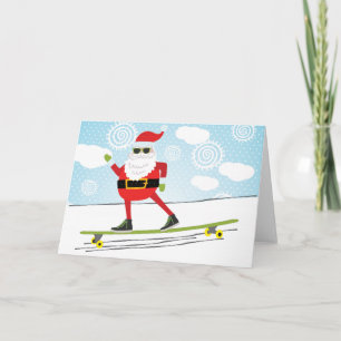 Skateboarding julkort helgkort