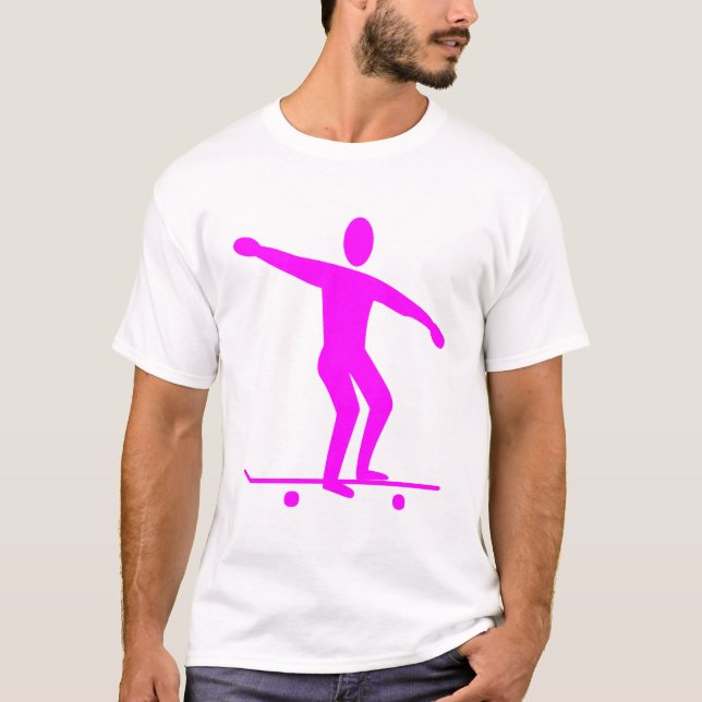 Skateboarding - Magenta T-shirt (Framsida)