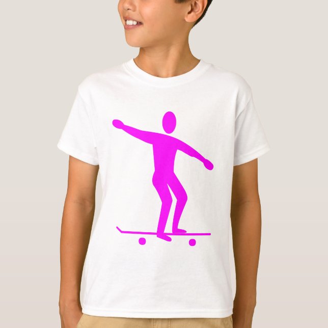 Skateboarding - Magenta T Shirt (Framsida)
