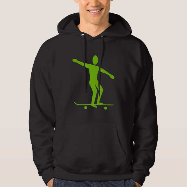 Skateboarding - Martian Green Sweatshirt (Framsida)