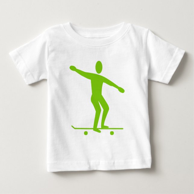 Skateboarding - Martian Grönt Tee (Framsida)