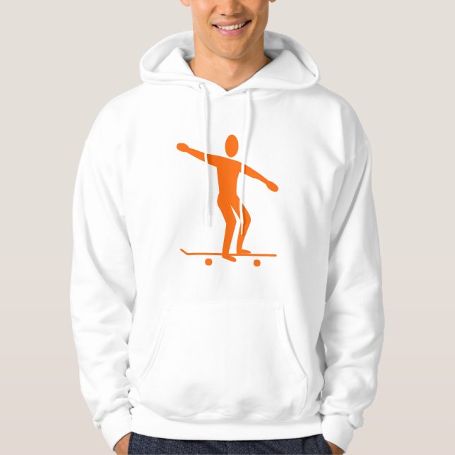 Skateboarding - Orange Hoodie (Framsida)