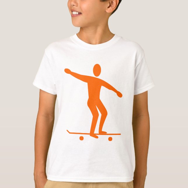 Skateboarding - Orange T-shirt (Framsida)