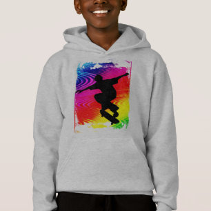 Skateboarding på regnbågeGrunge T Shirt