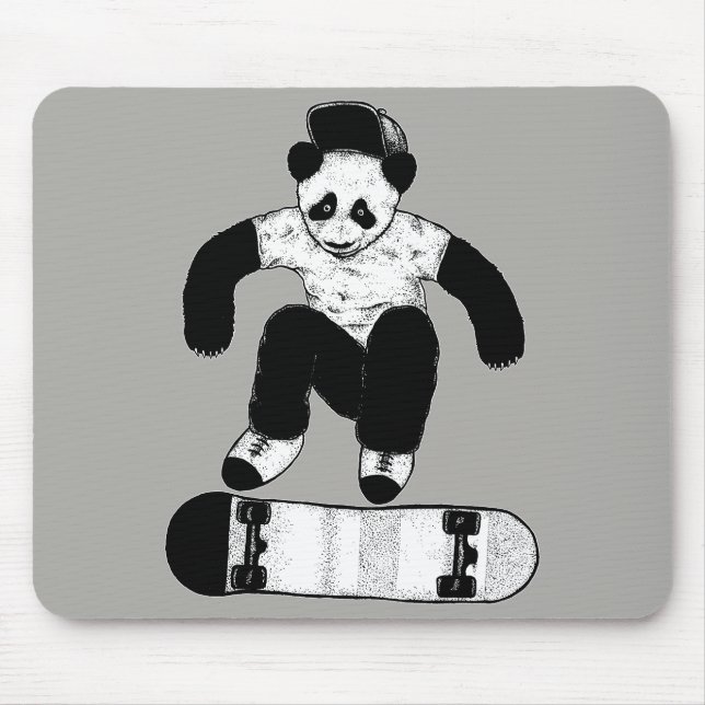 Skateboarding Panda Musmatta (Framsidan)