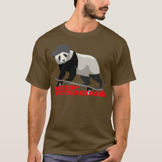 Skateboarding Panda T Shirt