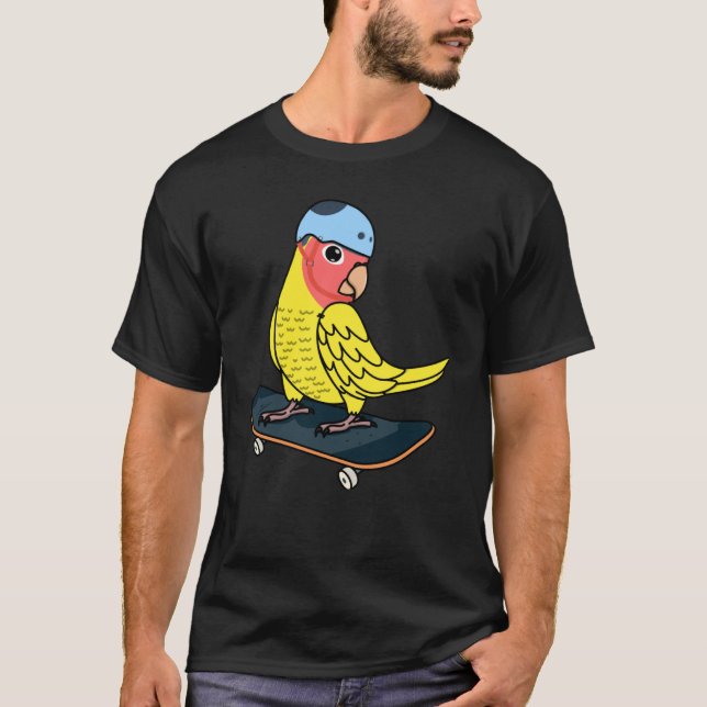 Skateboarding Parrot I Perface Gult Lutino L T Shirt (Framsida)