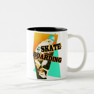 Skateboarding pojkemugg Två-Tonad mugg