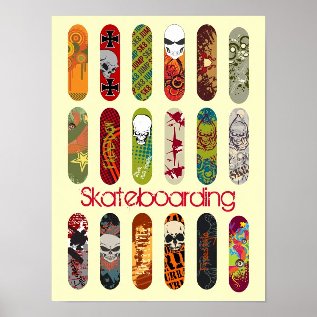 Skateboarding Poster (Framsidan)
