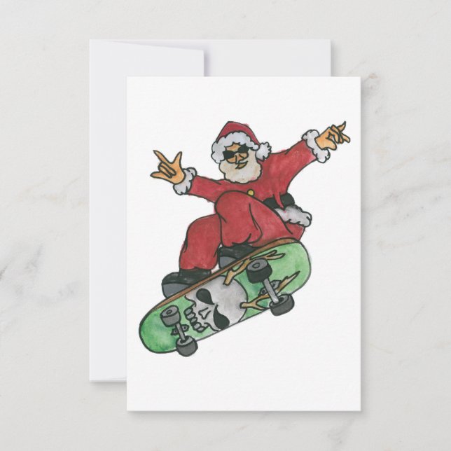 Skateboarding Santa (Framsida)